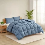 Casual Living Zuri Mega Puff 3-PC Reversible Comforter Set, King 102"X92" Blue. Fixed Price $89.99.