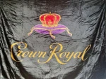 Crown Royal Fleece Throw Blanket/wall Decor, Bar, Game Room, Collector. Fixed Price $22.28.