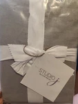Belgian Flax Prewashed Linen Single Panel Curtain By Lush Cor - Gray 50" 84". Fixed Price $50.00.