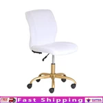 Chic Velvet Task Chair Adjustable Height Ergonomic Office Gold Base New. Fixed Price $68.60.