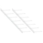 Wall-mounted Wine Rack For 7 Bottles Holder 2 Pcs White Metal Vidaxl. Fixed Price $102.99.