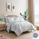 Caribbean Joe King 3-PIECE Comforter Set Tropical Coastal Beach Design Bedding. Fixed Price $159.02.