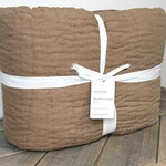 Pottery Barn Belgian Flax Linen Handcrafted Quilt, King/cal Bronze. Fixed Price $249.00.