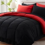Anluoer Queen Comforter Set 7 Piece, Reversible Bed In Bag Size, Lightwe. Fixed Price $47.49.