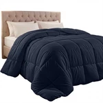 King Comforter Quilted Navy Blue Box Stitched 90X102 Utopia UB1142 Bedding Duvet. Fixed Price $59.99.