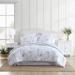 Laura Ashley Cotton Comforter & Sham Sets (belinda-chambray Blue). Fixed Price $99.99.
