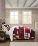 Premier Patchwork Sherpa 3PC Comforter Set -king. Fixed Price $89.99.