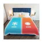 Mn Microfiber Dual Zone Comforter, His And Hers Blankets. Fixed Price $193.74.