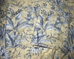 Wamsutta Asian Toile Comforter Set King 3 Pc Yellow Pagoda Chinoiserie Sham. Fixed Price $150.00.