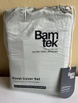Bamtek 3 Pc Duvet Cover SET-100% Viscose From Bamboo. Sage. King Size. New. Fixed Price $95.49.