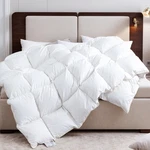 Kakabell Comforter King Size Quilted White Duvet Insert - Scratch & Dent. Fixed Price $58.27.