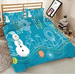 White Snowman 3D Printing Duvet Quilt Doona Covers Pillow Case Bedding Sets. Fixed Price $156.61.