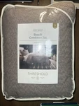 Full/queen Boucle Comforter Set Brown - Threshold. Fixed Price $69.99.