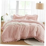 Comforter Set Ruffle Shabby Chic Full/queen Blush. Fixed Price $69.25.