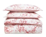Lauren Ralph Red Annie 3-PC. Comforter Set Size Full/queen H2624. Fixed Price $357.00.