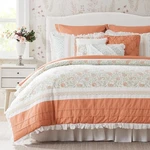 Madison Park Dawn 100% Cotton Shabby Chic Comforter Set-modern Cottage Al, Queen. Fixed Price $193.99.