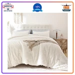 Smoofy Fluffy Queen Comforter Set 3 Pieces, Cream White Faux Fur Bedding. Fixed Price $52.71.