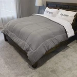 Amy Miller Home Down Alternative Reversible Comforter Queen Light Grey/grey New. Fixed Price $34.99.