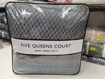 Five Queens Court Leah 4 Piece Comforter Set Blue. Fixed Price $268.99.