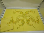 Vintage Jc Penny Pillowcase Set Of 2 Yellow Floral Flowers Bedding Pillows Gold. Fixed Price $11.95.
