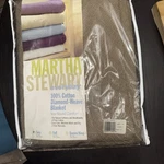 Martha Stewart Everyday 100% Cotton Diamond Weave Blanket Twin Size Canyon Brown. Fixed Price $35.97.