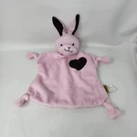 Wild Republic Bunny Blanket Pink Heart Comforter Soother Plush Doudou Lovey. Fixed Price $24.99.