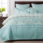 7 Piece Embroidery Quilts Bedspreads Set Bedding Coverlet Queen King Mystic. Fixed Price $66.78.