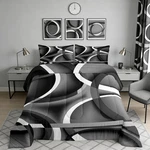 Castle Fairy Black Gray Abstract Stripes Full Size Comforter Set Geometric. Fixed Price $68.95.