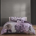Bebejan Plum Petal 5 Piece Reversible Comforter Set 100% Cotton Sateen. Fixed Price $135.71.