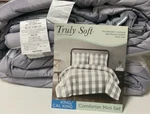 Truly Soft Everyday Buffalo Plaid Comforter Set, King/ck, Gray/white. Fixed Price $52.04.