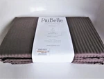 King Duvet Set Mauve Striped 100% Cotton Made Portugal 3-PC. Fixed Price $36.68.