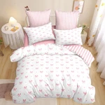 Bow Comforter Set Queen Size Pink Striped Girls Stripes Princess St.... Fixed Price $43.07.