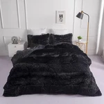 Chovy Faux Fur Plush Black Comforter Sets - Ultra Soft King,. Fixed Price $85.35.