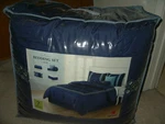 New 7 Pcs Home Classics Leah Blue Queen Comforter Bedding Set Bedroom. Fixed Price $35.99.