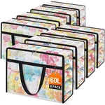 Edendwell Clear Under Bed Storage Containers - 8 Pack Large Capacity Clothes. Fixed Price $81.98.