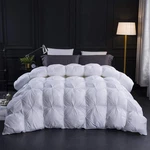 Comforter King Size 106X90 Pinch Pleat Down 1200TC Cotton White Three Geese Warm. Fixed Price $259.99.