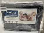 Cozylux King Set Gray Comforter, Fitted & Flat Sheet 2 Pillowcase. Fixed Price $30.00.