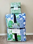 Diane Von Furstenberg Dvf Geranium Gingko Queen Comforter + Sea Twig Sheet Set. Fixed Price $168.50.