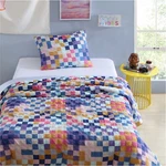 Urban Shop 2-PIECE Textured Multi-check Comforter Set, Twin/twinxl. Fixed Price $58.49.