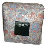 Ralph Lauren Chapman Full Queen Comforter 3P Set Cotton Oriental Red Blue. Fixed Price $199.99.