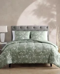 Hallmark Collectibles Wallis 3 Piece Reversible Comforter Set Lt. Green King. Fixed Price $49.99.
