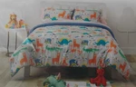 Pillowfort Colorful Animals Comforter Shams Set Nwt F/qn Monkey Llama Dinosaur. Fixed Price $49.95.