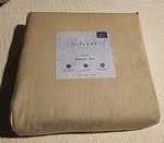 Welspun - Relaxed Linen Duvet Set Full Queen Size Oatmeal Soft Home Bedding. Fixed Price $57.98.