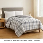 Home Expressions Comforter Twin/twin Xl Plaid Ultra Soft Down Alt Reversible. Fixed Price $59.00.