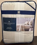 Fieldcrest Queen Yarn Dyed Comforter Set & Shams Campos Sour Cream New Fastship. Fixed Price $54.99.