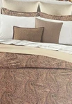 Ralph Lauren Hallie Full/queen Duvet Cover Set Tan Burgundy Paisley 3PC New. Fixed Price $116.10.