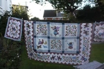 NB275 100% Cotton Quilted Bedspread & Oxford P/ Cases Ltd Edition Legacy Usa. Fixed Price $122.68.