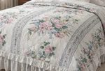 Cannon Floral Fieldcrest Full Queen Comforter White Multi Cotton Blend. Fixed Price $45.00.