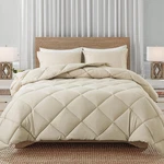Decroom Lightweight Comforter Set With 2 Pillow Sham - 3 Queen, Beige. Fixed Price $40.54.