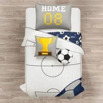 Lush Decor Soccer Game Reversible Oversized Kids 4 Piece Quilt Set Twin White.... Fixed Price $124.99.